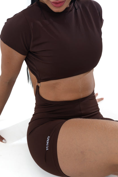 Enterizo Corto Café