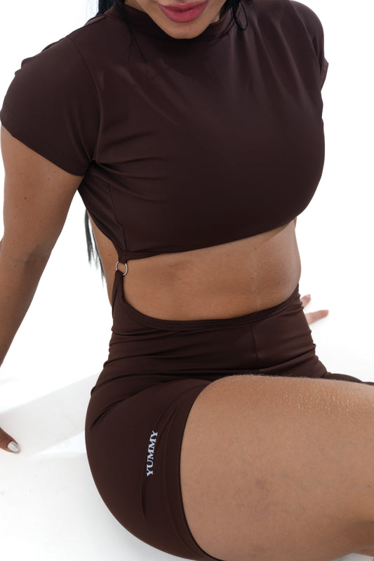 Enterizo Corto Café