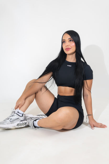 Enterizo Corto Negro