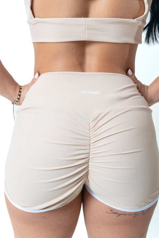 Set Short con Push Up Beige