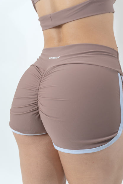 Set Short con Push Up Beige Claro