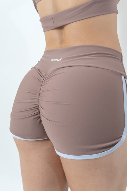 Set Short con Push Up Beige Claro