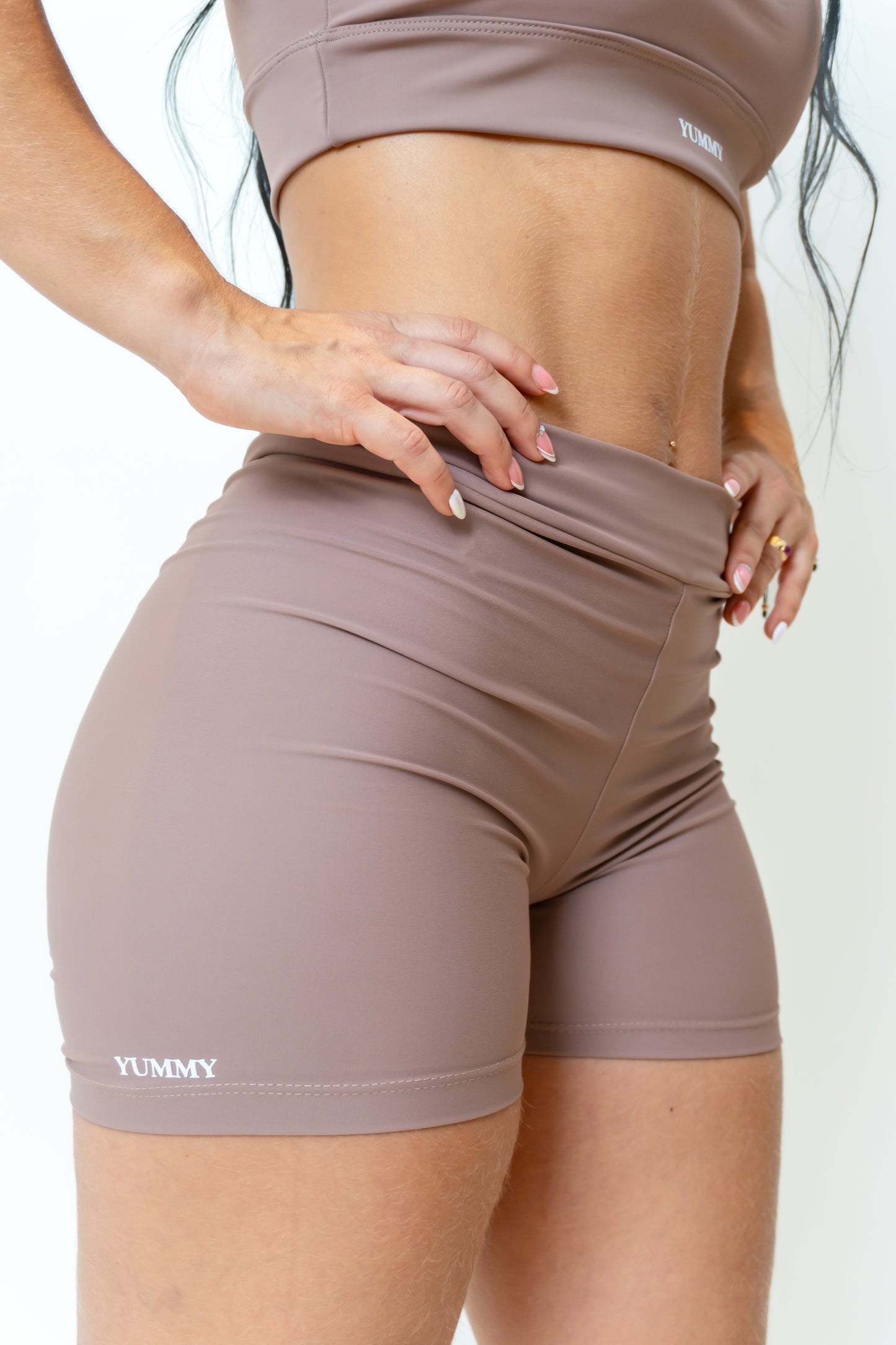Set Short con Push Up Beige Oscuro